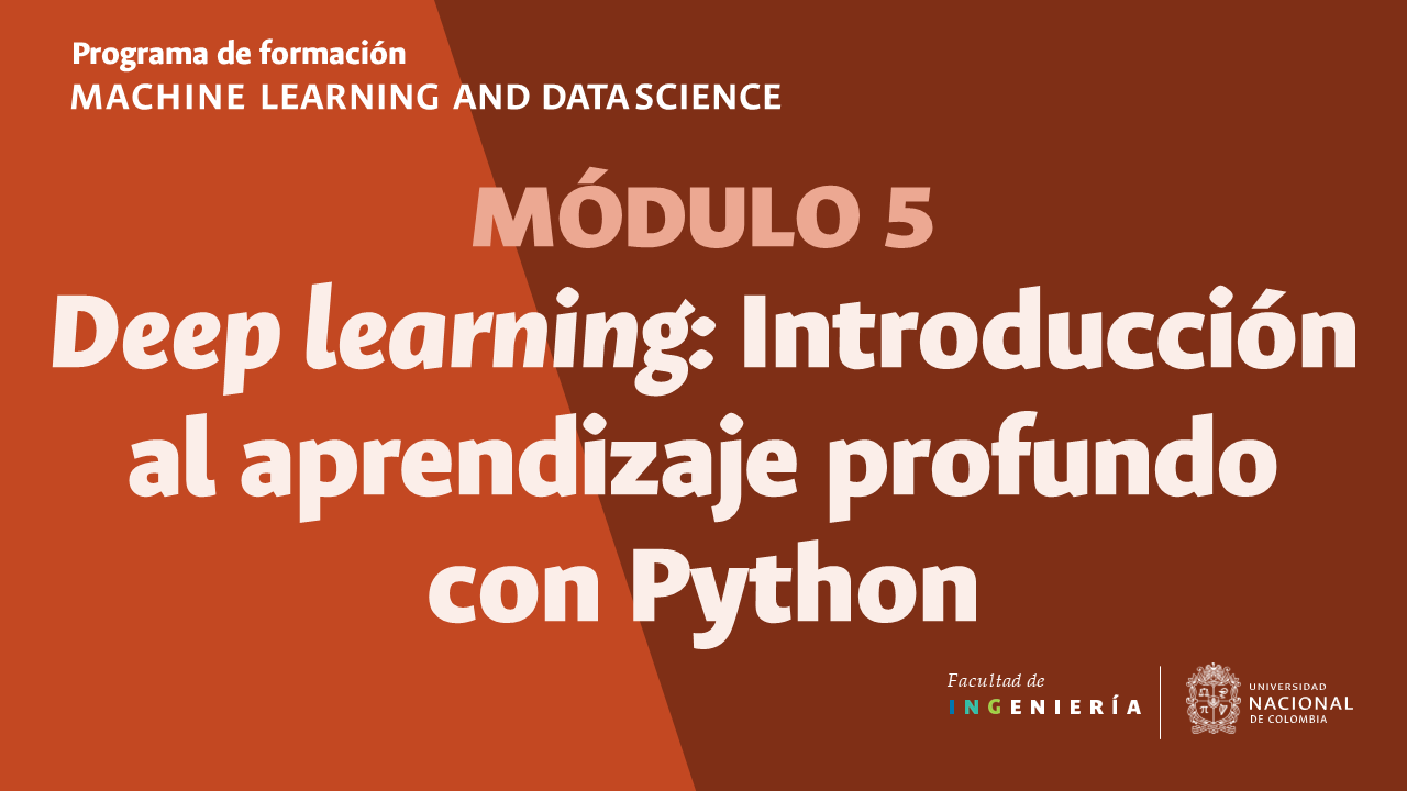 Deep learning: Introducción al Aprendizaje Profundo con Python mlds5